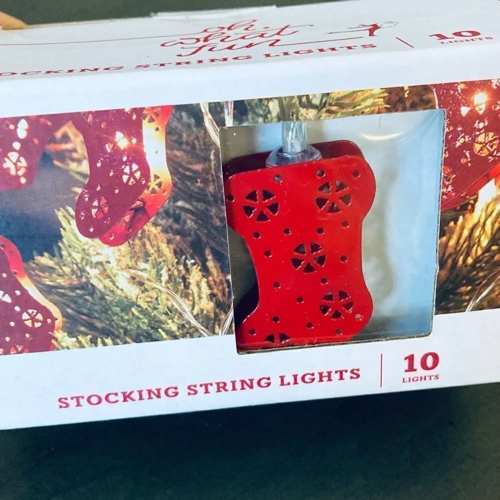 Christmas Stocking String Lights Decor